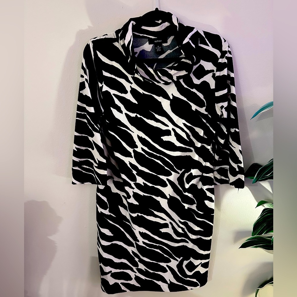 Alfani - Scoop High-Neck Dress - Size M